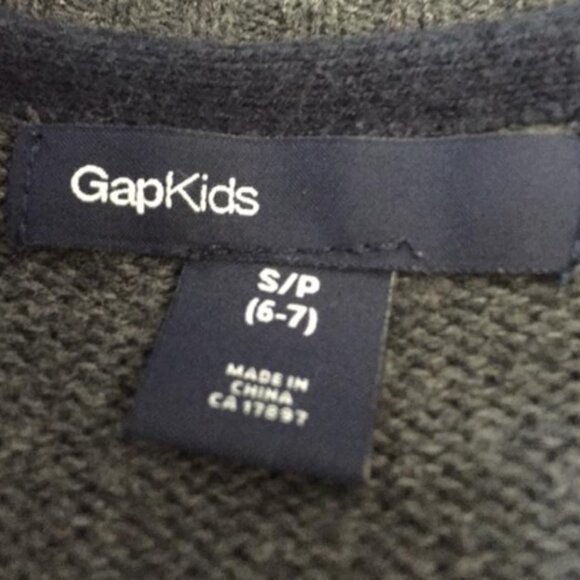 GAPKids Cotton V-neck Sweater | Grey size Small 6-7 - Picture 6 of 6